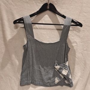 Nice Things Wide strap back button top